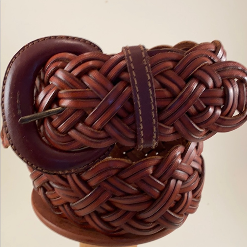 2” Variegated Tonal Colored Leather Braid - sm
